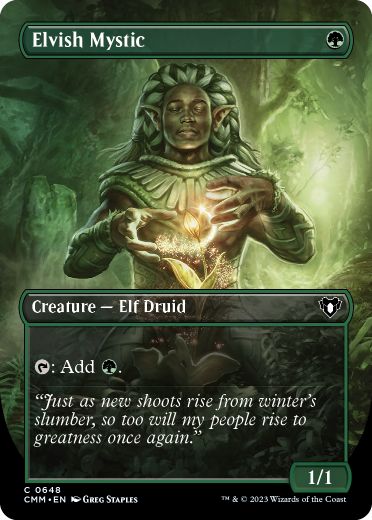 【ENG】【Foil】■ボーダーレス■《エルフの神秘家/Elvish Mystic》[CMM]