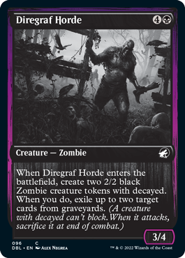 【ENG】■DBL■《戦墓の大群/Diregraf Horde》[MID]
