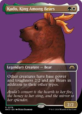 【ENG】【Foil】■ボーダーレス■《熊の中の王、クードー/Kudo, King Among Bears》[MH3]
