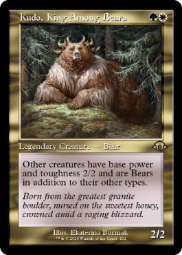 【ENG】【Foil】■旧枠■《熊の中の王、クードー/Kudo, King Among Bears》[MH3]