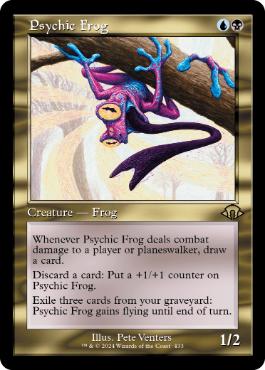 【ENG】【Foil】■旧枠■《超能力蛙/Psychic Frog》[MH3]