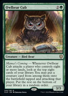 【ENG】《アウルベアの仔 /Owlbear Cub》[CLB]