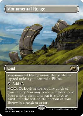 【ENG】【Foil】■ボーダーレス■《記念碑的列石/Monumental Henge》[MH3]