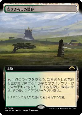 【JPN】【Foil】■拡張アート■《吹きさらしの荒野/Windswept Heath》[MH3]
