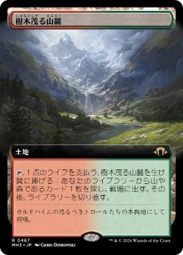 【JPN】【Foil】■拡張アート■《樹木茂る山麓/Wooded Foothills》[MH3]