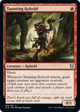 【ENG】《嘲るコボルド/Taunting Kobold》[CLB]