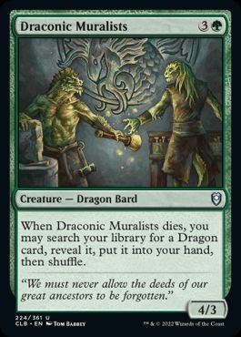【ENG】《ドラゴンの壁画家/Draconic Muralists》[CLB]
