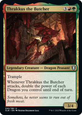 【ENG】《解体屋、スラッカス/Thrakkus the Butcher》[CLB]