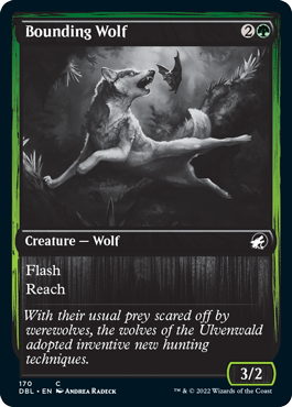 【ENG】【Foil】■DBL■《跳ねる狼/Bounding Wolf》[MID]