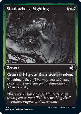 【ENG】【Foil】■DBL■《影野獣の目撃/Shadowbeast Sighting》[MID]