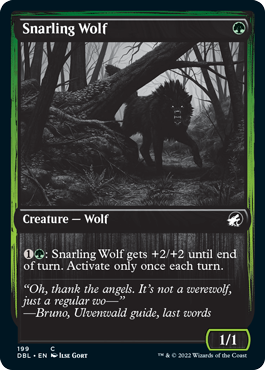 【ENG】【Foil】■DBL■《うなる狼/Snarling Wolf》[MID]