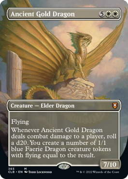 【ENG】■ボーダーレス■《エインシャント・ゴールド・ドラゴン/Ancient Gold Dragon》[CLB]