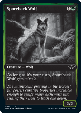 【ENG】【Foil】■DBL■《胞子背の狼/Sporeback Wolf》[VOW]
