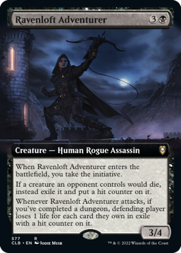 【ENG】【Foil】■拡張アート■《レイヴンロフトの冒険者/Ravenloft Adventurer》[CLB]
