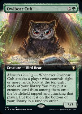 【ENG】■拡張アート■《アウルベアの仔 /Owlbear Cub》[CLB]
