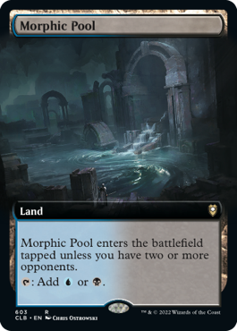 【ENG】【Foil】■拡張アート■《変遷の泉/Morphic Pool》[CLB]