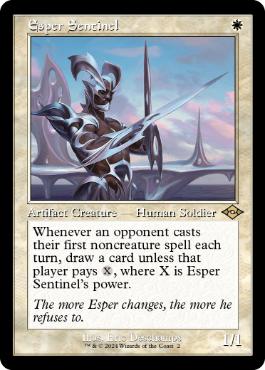 【ENG】【Foil】■旧枠■《エスパーの歩哨/Esper Sentinel》[MH2]