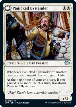 【ENG】【Foil】《動揺する傍観者/Panicked Bystander》[VOW]