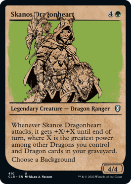 【ENG】【Foil】■ショーケース■《スカノス・ドラゴンハート/Skanos Dragonheart》[CLB]