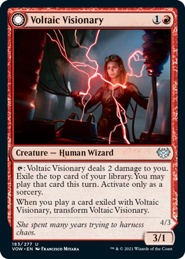 【ENG】【Foil】《通電の幻想家/Voltaic Visionary》[VOW]