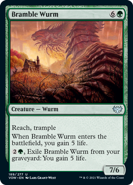 【ENG】【Foil】《棘茨のワーム/Bramble Wurm》[VOW]