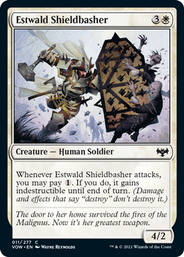 【ENG】【Foil】《エストワルドの盾殴り/Estwald Shieldbasher》[VOW]