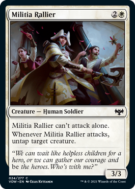 【ENG】【Foil】《民兵の結集者/Militia Rallier》[VOW]