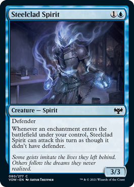 【ENG】【Foil】《鋼纏いの霊/Steelclad Spirit》[VOW]