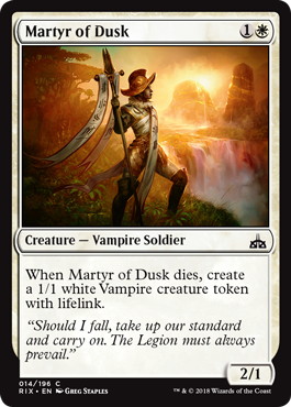 【ENG】【Foil】《薄暮の殉教者/Martyr of Dusk》[RIX]