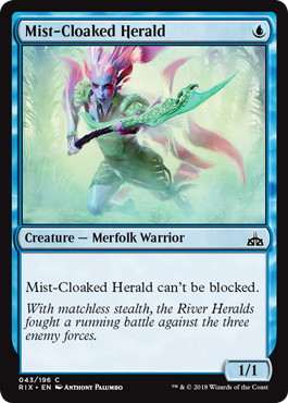 【ENG】【Foil】《霧まといの川守り/Mist-Cloaked Herald》[RIX]
