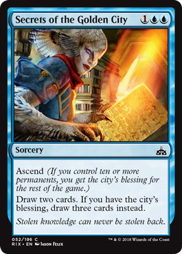 【ENG】【Foil】《黄金都市の秘密/Secrets of the Golden City》[RIX]