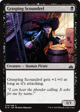 【ENG】【Foil】《欲深い悪漢/Grasping Scoundrel》[RIX]