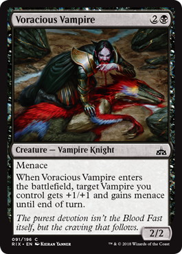 【ENG】【Foil】《貪食の吸血鬼/Voracious Vampire》[RIX]