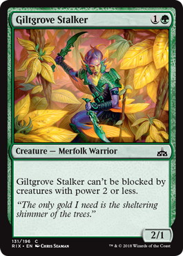 【ENG】【Foil】《金林の追跡者/Giltgrove Stalker》[RIX]