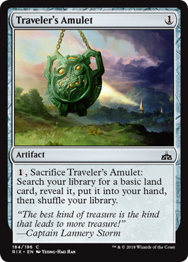 【ENG】【Foil】《旅行者の護符/Traveler's Amulet》[RIX]