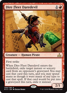 【ENG】【Foil】《凶兆艦隊の向こう見ず/Dire Fleet Daredevil》[RIX]