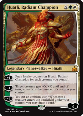 【ENG】《光輝の勇者、ファートリ/Huatli, Radiant Champion》[RIX]