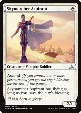【ENG】《空渡りの野心家/Skymarcher Aspirant》[RIX]