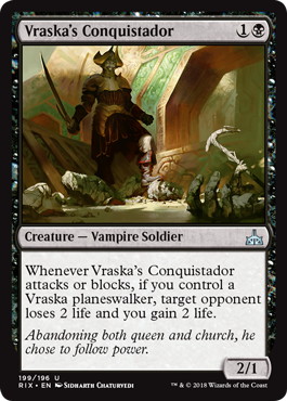 【ENG】《ヴラスカの征服者/Vraska's Conquistador》[RIX]