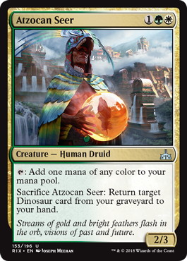 【ENG】【Foil】《アゾカンの予見者/Atzocan Seer》[RIX]
