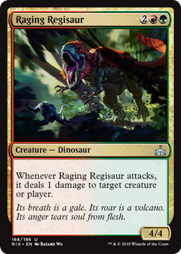 【ENG】【Foil】《怒り狂うレギサウルス/Raging Regisaur》[RIX]