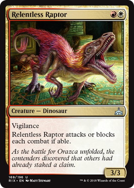 【ENG】【Foil】《執拗な猛竜/Relentless Raptor》[RIX]