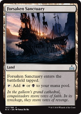 【ENG】【Foil】《放棄された聖域/Forsaken Sanctuary》[RIX]
