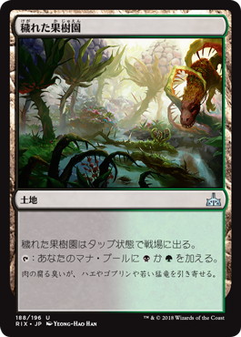 【JPN】【Foil】《穢れた果樹園/Foul Orchard》[RIX]