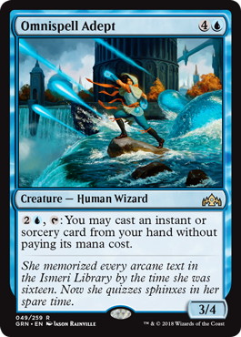 【ENG】《万呪文の達人/Omnispell Adept》[GRN]