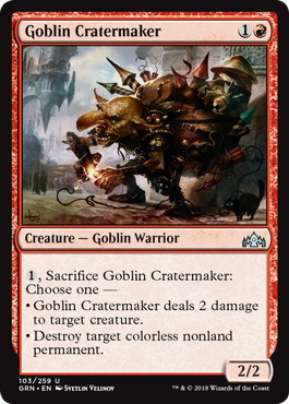 【ENG】【Foil】《ゴブリンのクレーター掘り/Goblin Cratermaker》[GRN]