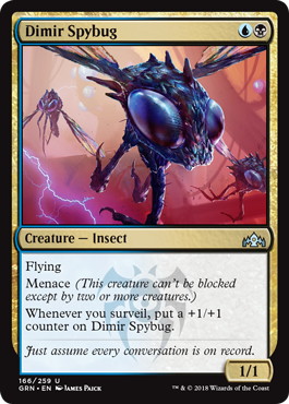 【ENG】【Foil】《ディミーアの偵察虫/Dimir Spybug》[GRN]