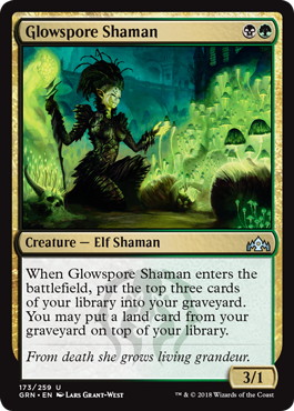 【ENG】【Foil】《光胞子のシャーマン/Glowspore Shaman》[GRN]