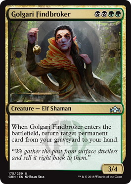 【ENG】《ゴルガリの拾売人/Golgari Findbroker》[GRN]