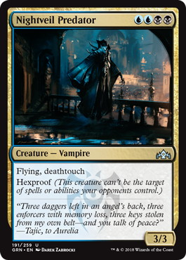 【ENG】【Foil】《夜帷の捕食者/Nightveil Predator》[GRN]